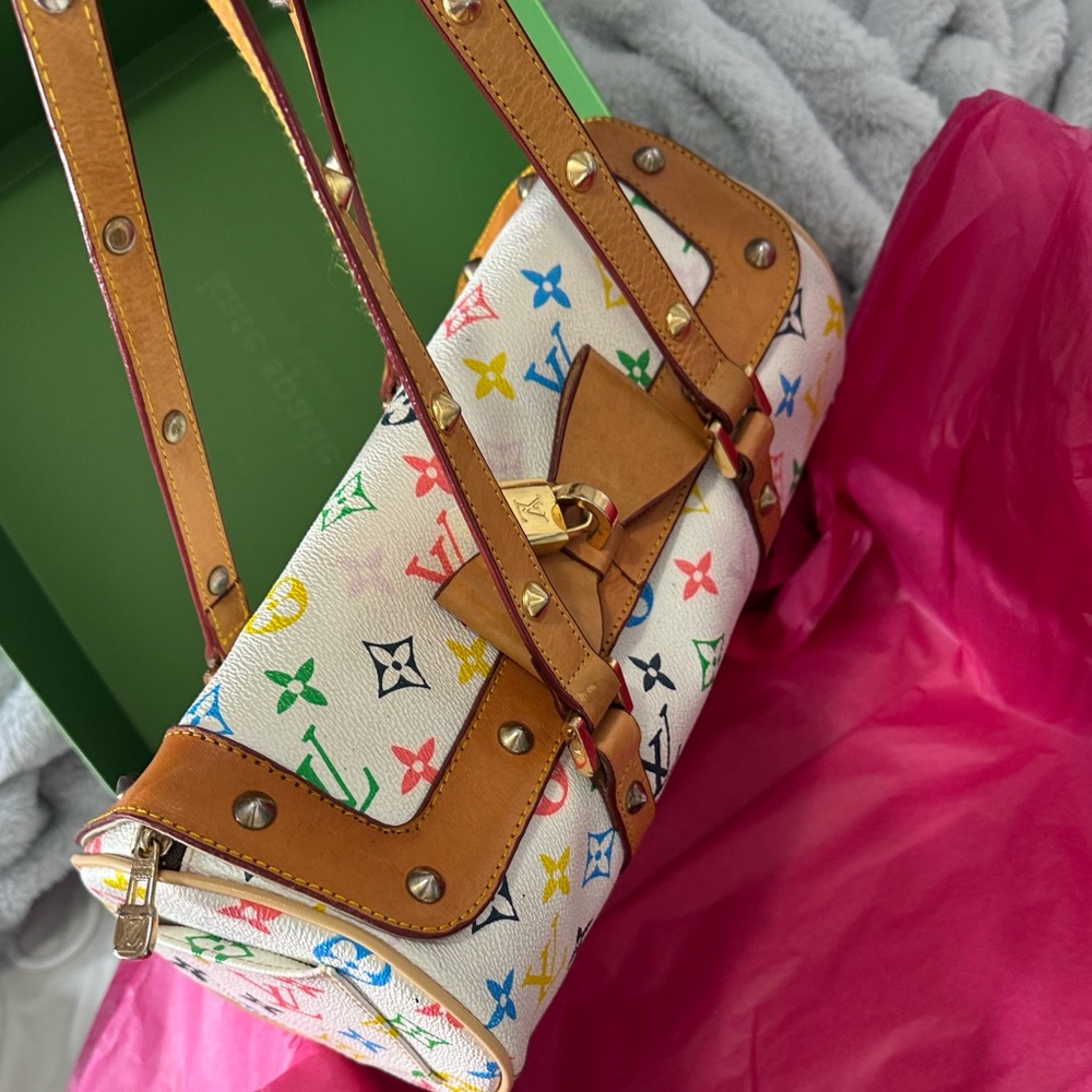 Louis Vuitton Colorful Monogram Canvas Shoulder Bag vintage